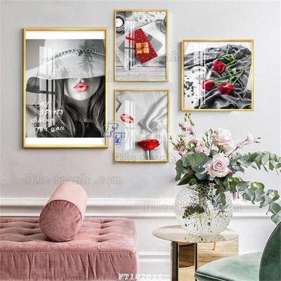 Tải file File tranh hiện đại pha lê gương FT102026 (gốc) làm tranh trang trí