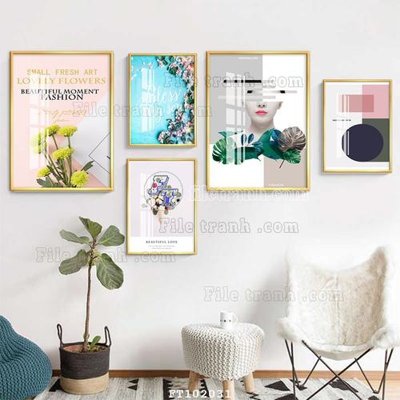 File gốc File tranh hiện đại pha lê gương FT102031 (in 3D) cho trang trí