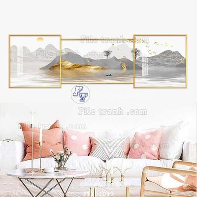 File gốc File tranh hiện đại pha lê gương FT102049 (thiết kế) cho in ấn