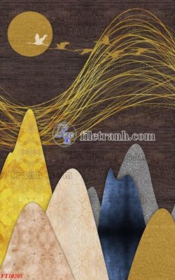 File in mica File tranh bộ hiện đại FT10205 (bản gốc) sắc sảo