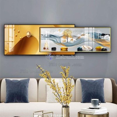 File PSD File tranh hiện đại pha lê gương FT102087 (gốc) cho in quảng cáo