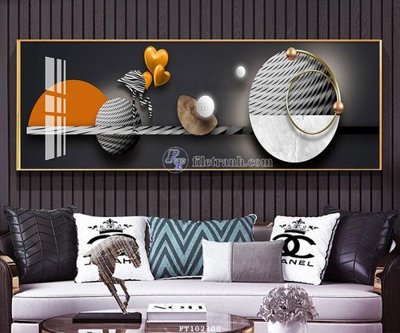 File in trần File tranh hiện đại pha lê gương FT102100 (bản gốc 3D) sống động