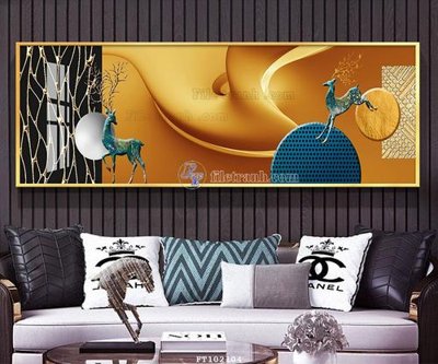 Ảnh gốc file in lụa File tranh hiện đại pha lê gương FT102104 chi tiết