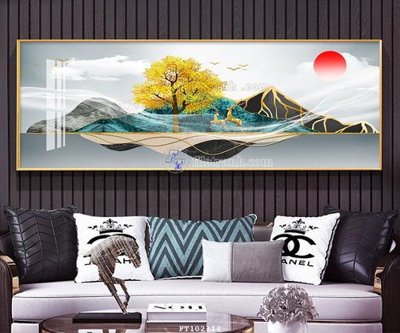 File tranh File tranh hiện đại pha lê gương FT102114 (gốc) in film