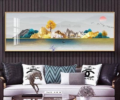 File in lụa File tranh hiện đại pha lê gương FT102119 (hoa văn) File tranh hiện đại pha lê gương FT102119