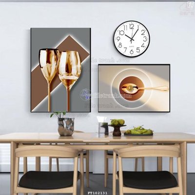 File in lụa File tranh hiện đại pha lê gương FT102131 (chất lượng cao) File tranh hiện đại pha lê gương FT102131