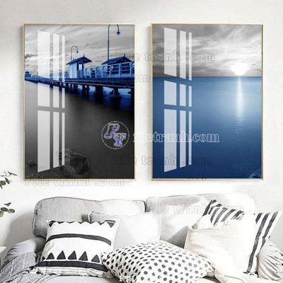 File gốc File tranh hiện đại pha lê gương FT102158 (in lụa) tranh thuận buồm