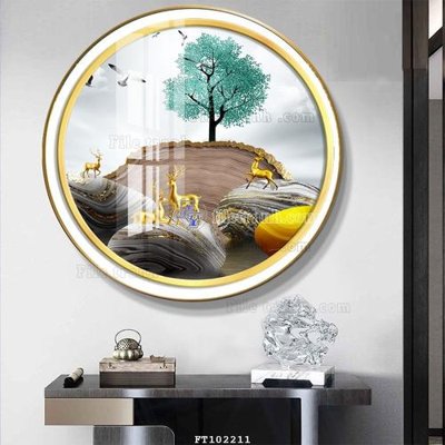 File gốc in ấn File tranh hiện đại pha lê gương FT102211 độ phân giải cao