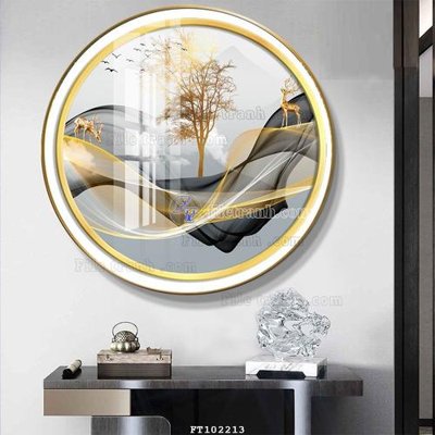 File gốc File tranh hiện đại pha lê gương FT102213 (in tráng gương) ốp tường