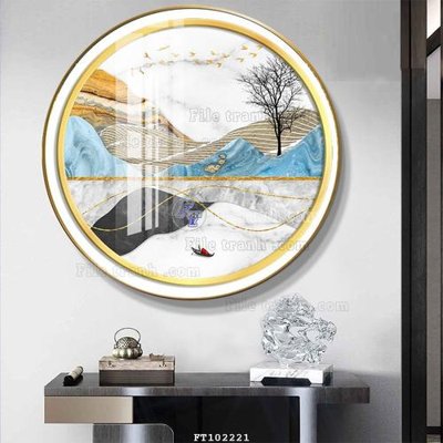 File in ấn File tranh hiện đại pha lê gương FT102221 (bản gốc) sắc nét