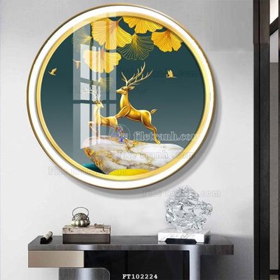 File gốc File tranh hiện đại pha lê gương FT102224 (phong cách) cổ điển