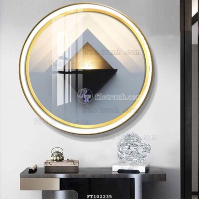 File tranh in trần 3D File tranh hiện đại pha lê gương FT102235 (ảnh gốc)