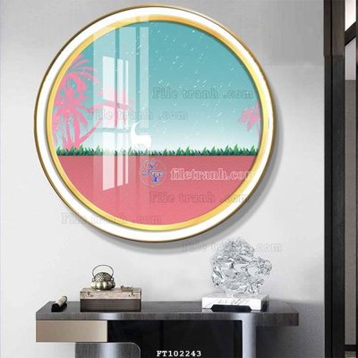 Hình ảnh file gốc File tranh hiện đại pha lê gương FT102243 (chất lượng cao)