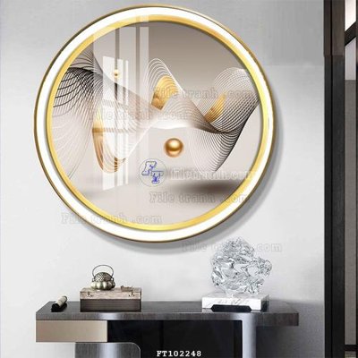 File in trần File tranh hiện đại pha lê gương FT102248 (file gốc) xuyên sáng