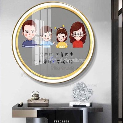 Ảnh gốc file in lụa File tranh hiện đại pha lê gương FT102254 chi tiết