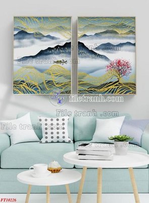 File gốc File tranh bộ hiện đại FT10226 (AI/EPS) cho in ấn