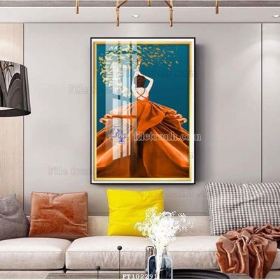 Tải file File tranh hiện đại pha lê gương FT102291 (gốc) in ấn ngay lập tức