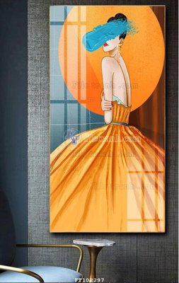 File tranh gốc File tranh hiện đại pha lê gương FT102297 chủ đề hiện đại