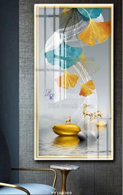 File gốc in ấn File tranh hiện đại pha lê gương FT102309 độ phân giải cao