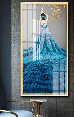 File tranh File tranh hiện đại pha lê gương FT102315 (bản gốc) treo phòng ăn