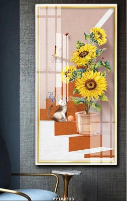 File in ấn chuyên nghiệp File tranh hiện đại pha lê gương FT102323 (file gốc)