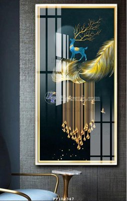 Tải file PSD File tranh hiện đại pha lê gương FT102347 (nguyên layer) để in