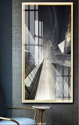 Download file gốc File tranh hiện đại pha lê gương FT102385 (in lụa) cao cấp