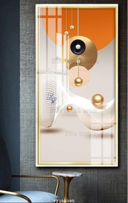 File PSD File tranh hiện đại pha lê gương FT102395 (gốc) cho in quảng cáo