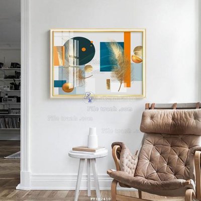 File in ấn File tranh hiện đại pha lê gương FT102410 (bản gốc) cao cấp