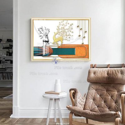 File gốc in ấn File tranh hiện đại pha lê gương FT102429 chất lượng vượt trội