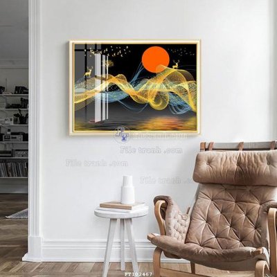 File gốc File tranh hiện đại pha lê gương FT102467 (in tráng gương) nghệ thuật