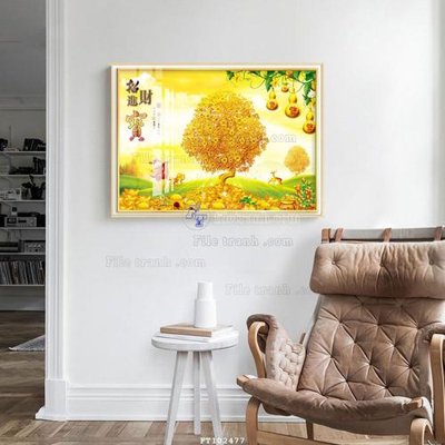 File tranh File tranh hiện đại pha lê gương FT102477 (bản gốc) treo phòng ăn