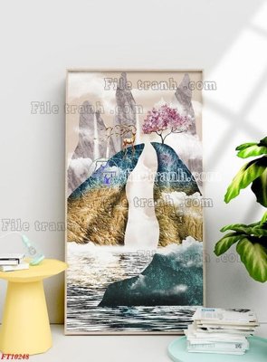 Tải file File tranh bộ hiện đại FT10248 (gốc) làm file in ấn