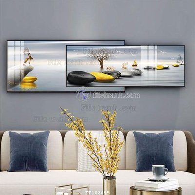 Tải file File tranh hiện đại pha lê gương FT102495 (gốc) chủ đề tôn giáo