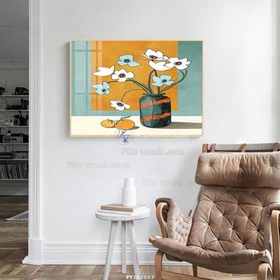 Chi tiết file ảnh File tranh hiện đại pha lê gương FT102503 sắc nét