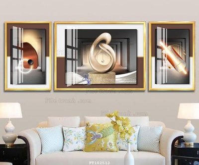 File gốc File tranh hiện đại pha lê gương FT102512 (in 3D) cho trang trí