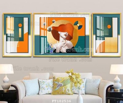 File gốc in ấn File tranh hiện đại pha lê gương FT102536 chuẩn màu CMYK