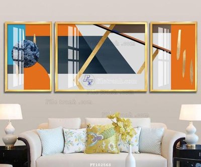 File tranh File tranh hiện đại pha lê gương FT102568 (gốc) chủ đề trừu tượng