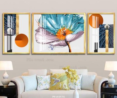 Ảnh gốc File tranh hiện đại pha lê gương FT102574 (độ nét cao) in tráng gương