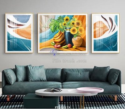 File gốc in ấn File tranh hiện đại pha lê gương FT102579 chất lượng vượt trội