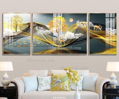 File tranh File tranh hiện đại pha lê gương FT102592 (bản gốc) treo tường