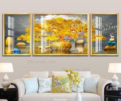 File PSD File tranh hiện đại pha lê gương FT102593 (gốc) tách lớp chi tiết