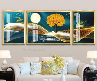 File tranh File tranh hiện đại pha lê gương FT102616 (bản gốc) treo phòng ăn