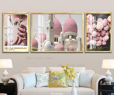 Ảnh gốc File tranh hiện đại pha lê gương FT102629 (độ nét cao) in tráng gương