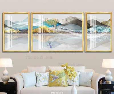 File gốc File tranh hiện đại pha lê gương FT102634 cho in ấn và thiết kế