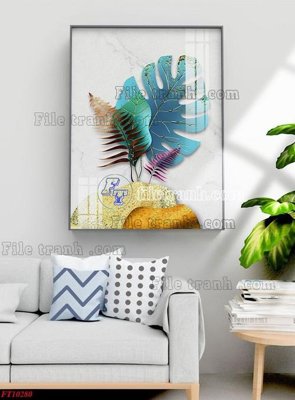 File ảnh File tranh bộ hiện đại FT10280 (gốc) dùng in Pano