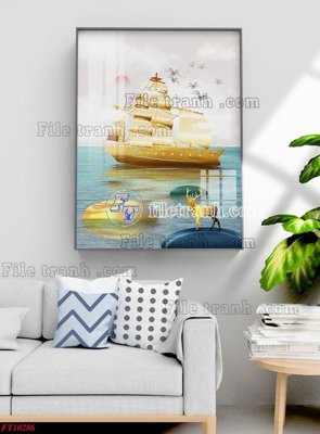 File PSD File tranh bộ hiện đại FT10286 (bản gốc) chất lượng nhất