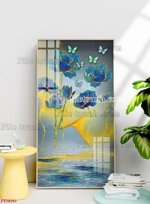 File gốc File tranh bộ hiện đại FT10293 (in tráng gương) ốp tường