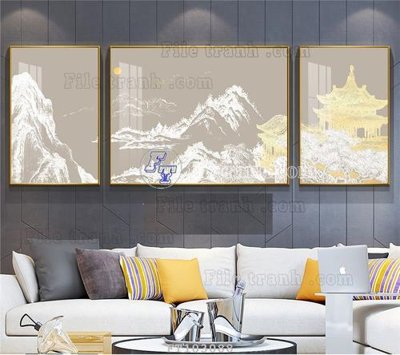 File tranh File tranh hiện đại pha lê gương FT103088 (gốc) chủ đề động vật