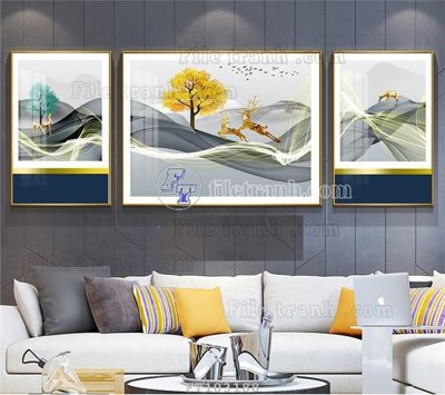 File tranh File tranh hiện đại pha lê gương FT103188 (bản gốc) trang trí văn phòng